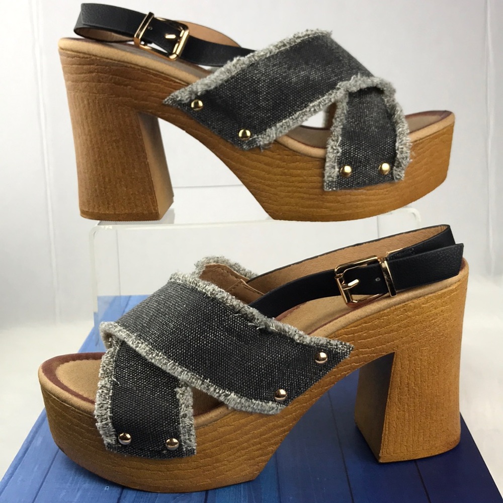 Retro Platform Heels